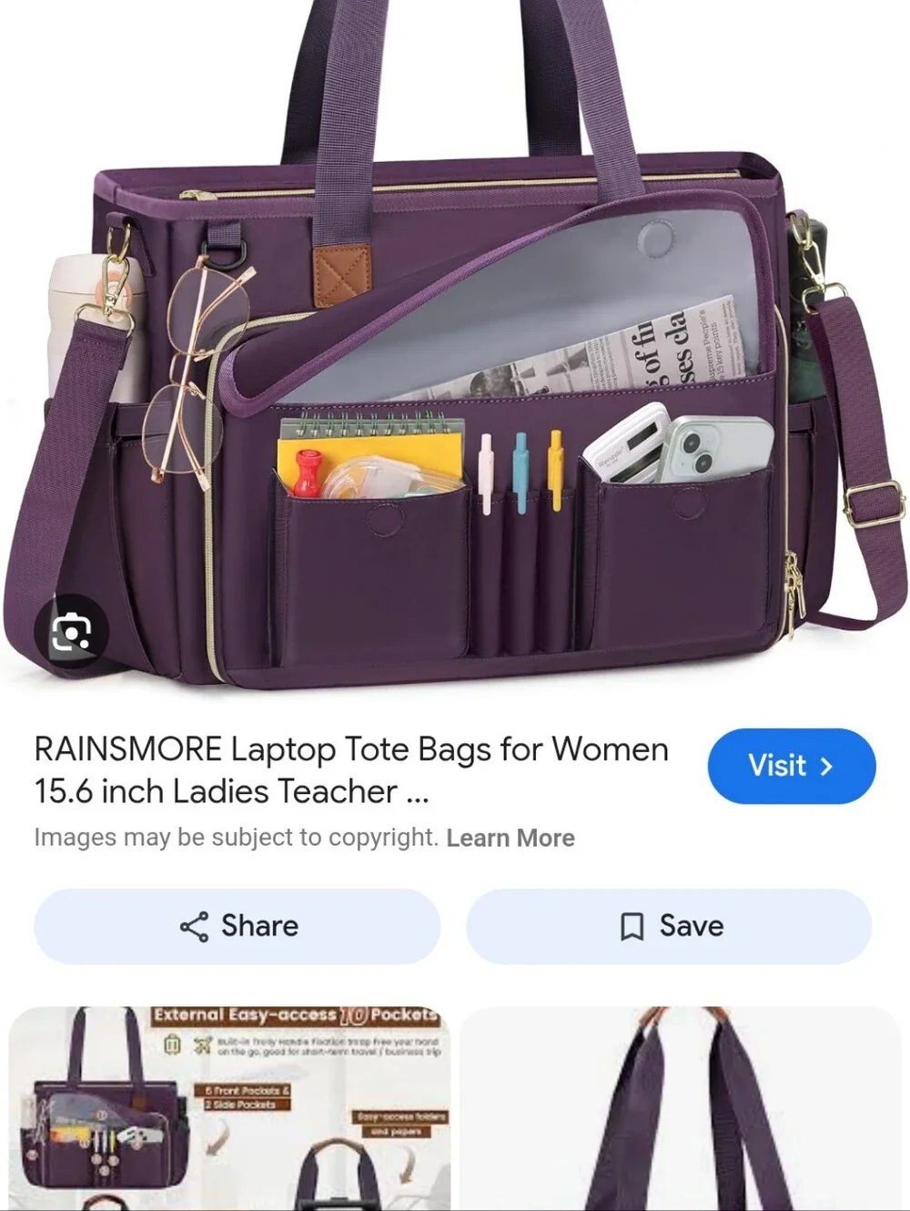 Rainsmore Teacher Tote Stuff The Bag For Back To School Show
